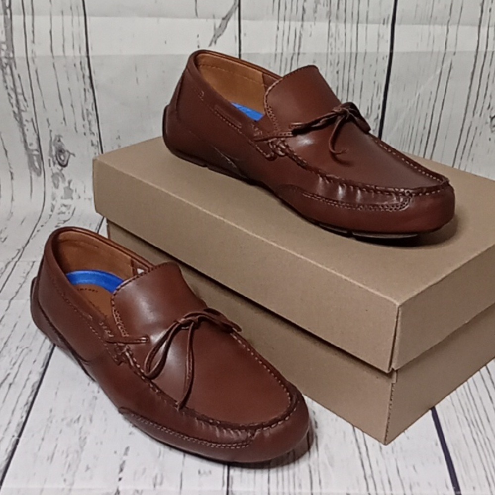 Men's Dark Tan Leather 7.5 M Clarks Shoes